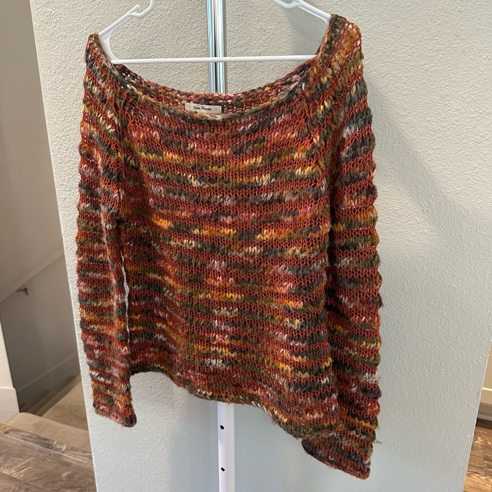 FREE PEOPLE “Highland” Knit Sweater Top Oversized
